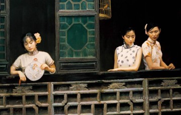 Chinese Girls Painting - Erotica Chinese Chen Yifei Girl